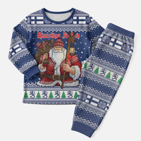 Funny Finland Christmas Pajama Set Hauskaa Joulua Joulupukki - Wonder Print Shop