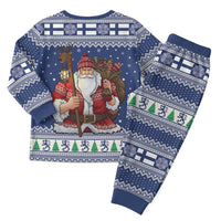 Funny Finland Christmas Pajama Set Hauskaa Joulua Joulupukki - Wonder Print Shop