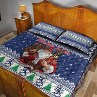 Funny Finland Christmas Quilt Bed Set Hauskaa Joulua Joulupukki - Wonder Print Shop