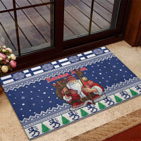 Funny Finland Christmas Rubber Doormat Hauskaa Joulua Joulupukki - Wonder Print Shop