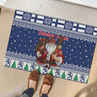 Funny Finland Christmas Rubber Doormat Hauskaa Joulua Joulupukki - Wonder Print Shop