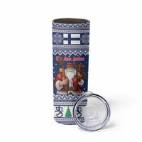 Funny Finland Christmas Skinny Tumbler Hauskaa Joulua Joulupukki - Wonder Print Shop