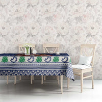 Funny Finland Christmas Tablecloth Hauskaa Joulua Joulupukki - Wonder Print Shop