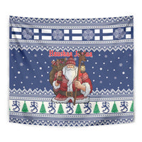 Funny Finland Christmas Tapestry Hauskaa Joulua Joulupukki - Wonder Print Shop
