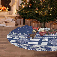 Funny Finland Christmas Tree Skirt Hauskaa Joulua Joulupukki - Wonder Print Shop