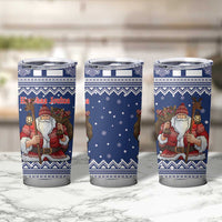 Funny Finland Christmas Tumbler Cup Hauskaa Joulua Joulupukki - Wonder Print Shop