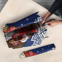 Funny Finland Christmas Umbrella Hauskaa Joulua Joulupukki - Wonder Print Shop