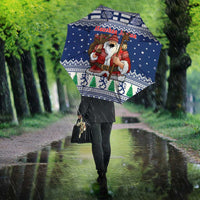 Funny Finland Christmas Umbrella Hauskaa Joulua Joulupukki - Wonder Print Shop