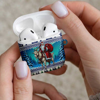 Finland Joulupukki Christmas AirPods Case Riding the Yule Goat - Wonder Print Shop