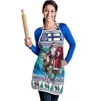 Finland Joulupukki Christmas Apron Riding the Yule Goat - Wonder Print Shop