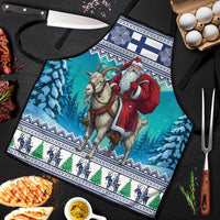 Finland Joulupukki Christmas Apron Riding the Yule Goat - Wonder Print Shop