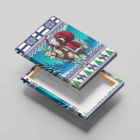 Finland Joulupukki Christmas Canvas Wall Art Riding the Yule Goat - Wonder Print Shop