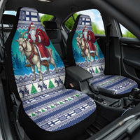 Finland Joulupukki Christmas Car Seat Cover Riding the Yule Goat - Wonder Print Shop
