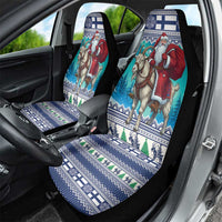 Finland Joulupukki Christmas Car Seat Cover Riding the Yule Goat - Wonder Print Shop