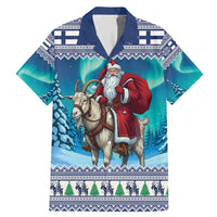 Finland Joulupukki Christmas Family Matching Mermaid Dress and Hawaiian Shirt Riding the Yule Goat - Wonder Print Shop