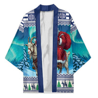 Finland Joulupukki Christmas Kimono Riding the Yule Goat - Wonder Print Shop