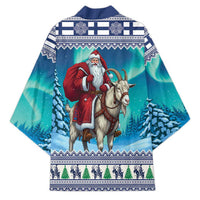 Finland Joulupukki Christmas Kimono Riding the Yule Goat - Wonder Print Shop