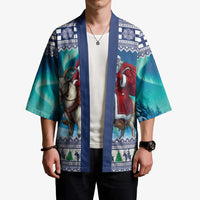 Finland Joulupukki Christmas Kimono Riding the Yule Goat - Wonder Print Shop