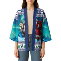 Finland Joulupukki Christmas Kimono Riding the Yule Goat - Wonder Print Shop