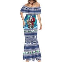 Finland Joulupukki Christmas Mermaid Dress Riding the Yule Goat - Wonder Print Shop