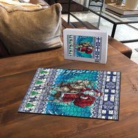 Finland Joulupukki Christmas Puzzle Riding the Yule Goat - Wonder Print Shop