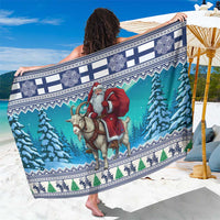 Finland Joulupukki Christmas Sarong Riding the Yule Goat - Wonder Print Shop