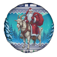 Finland Joulupukki Christmas Spare Tire Cover Riding the Yule Goat - Wonder Print Shop