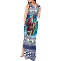 Finland Joulupukki Christmas Tank Maxi Dress Riding the Yule Goat - Wonder Print Shop