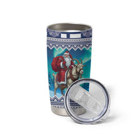 Finland Joulupukki Christmas Tumbler Cup Riding the Yule Goat - Wonder Print Shop