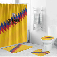 World Football 2026 Colombia Bathroom Set Vamos Los Cafeteros - Wonder Print Shop
