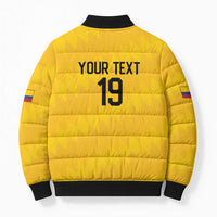 Custom World Football 2026 Colombia Bomber Puffer Jacket Vamos Los Cafeteros - Wonder Print Shop