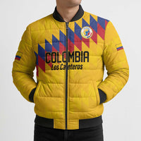 Custom World Football 2026 Colombia Bomber Puffer Jacket Vamos Los Cafeteros - Wonder Print Shop