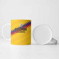 Custom World Football 2026 Colombia Ceramic Mug Vamos Los Cafeteros - Wonder Print Shop