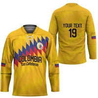 Custom World Football 2026 Colombia Hockey Jersey Vamos Los Cafeteros - Wonder Print Shop