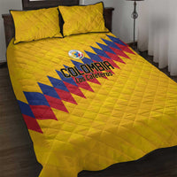 World Football 2026 Colombia Quilt Bed Set Vamos Los Cafeteros - Wonder Print Shop