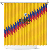 World Football 2026 Colombia Shower Curtain Vamos Los Cafeteros - Wonder Print Shop