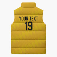 Custom World Football 2026 Colombia Sleeveless Puffer Jacket Vamos Los Cafeteros - Wonder Print Shop