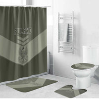 Poland Home Army Bathroom Set Armia Krajowa Military Eagle Chevron Design