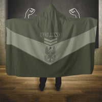 Poland Home Army Hooded Blanket Armia Krajowa Military Eagle Chevron Design