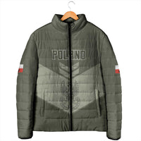 Personalized Poland Home Army Padded Jacket Armia Krajowa Military Eagle Chevron Design