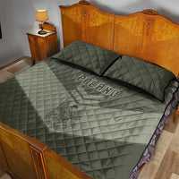 Poland Home Army Quilt Bed Set Armia Krajowa Military Eagle Chevron Design