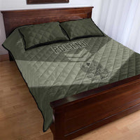 Poland Home Army Quilt Bed Set Armia Krajowa Military Eagle Chevron Design