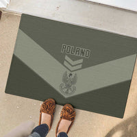 Poland Home Army Rubber Doormat Armia Krajowa Military Eagle Chevron Design
