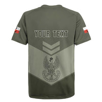 Personalized Poland Home Army Rugby Jersey Armia Krajowa Military Eagle Chevron Design