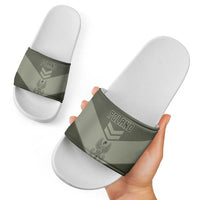 Poland Home Army Slide Sandals Armia Krajowa Military Eagle Chevron Design