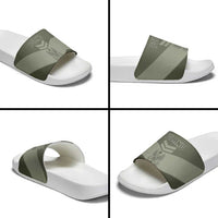 Poland Home Army Slide Sandals Armia Krajowa Military Eagle Chevron Design