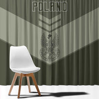 Poland Home Army Window Curtain Armia Krajowa Military Eagle Chevron Design