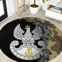 Poland Home Army Round Carpet Armia Krajowa Military Eagle