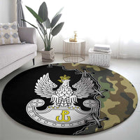 Poland Home Army Round Carpet Armia Krajowa Military Eagle