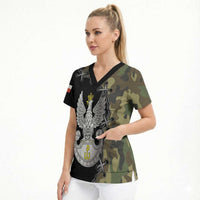 Poland Home Army Scrub Top Armia Krajowa Military Eagle